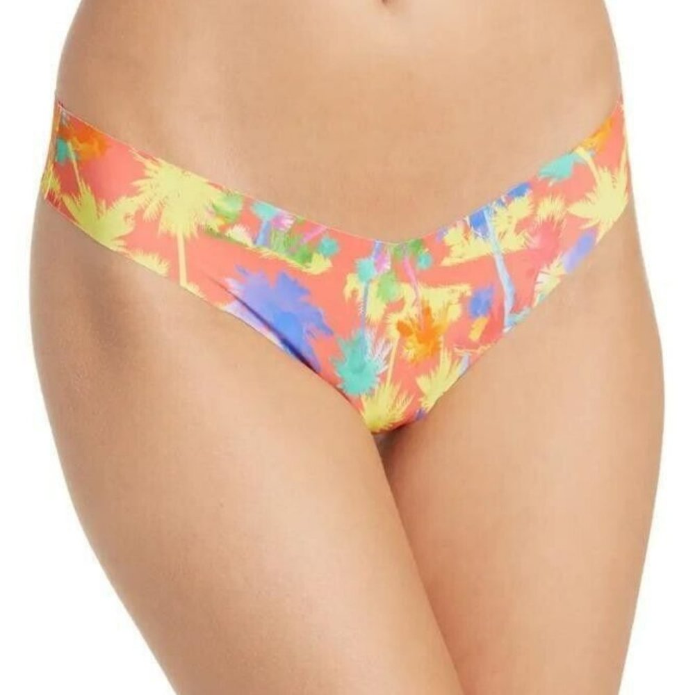 NEW 2x Commando Neon Palms Printed Thong